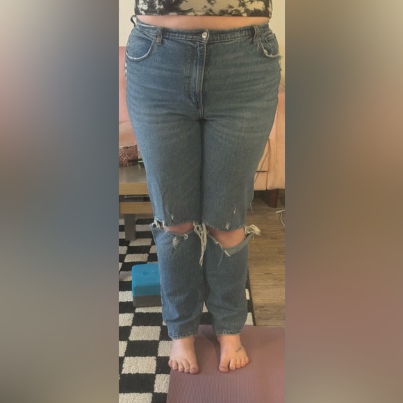 Curve Love 90s Straight Ultra High Rise Jeans 34 LONG - Picture 3 of 5